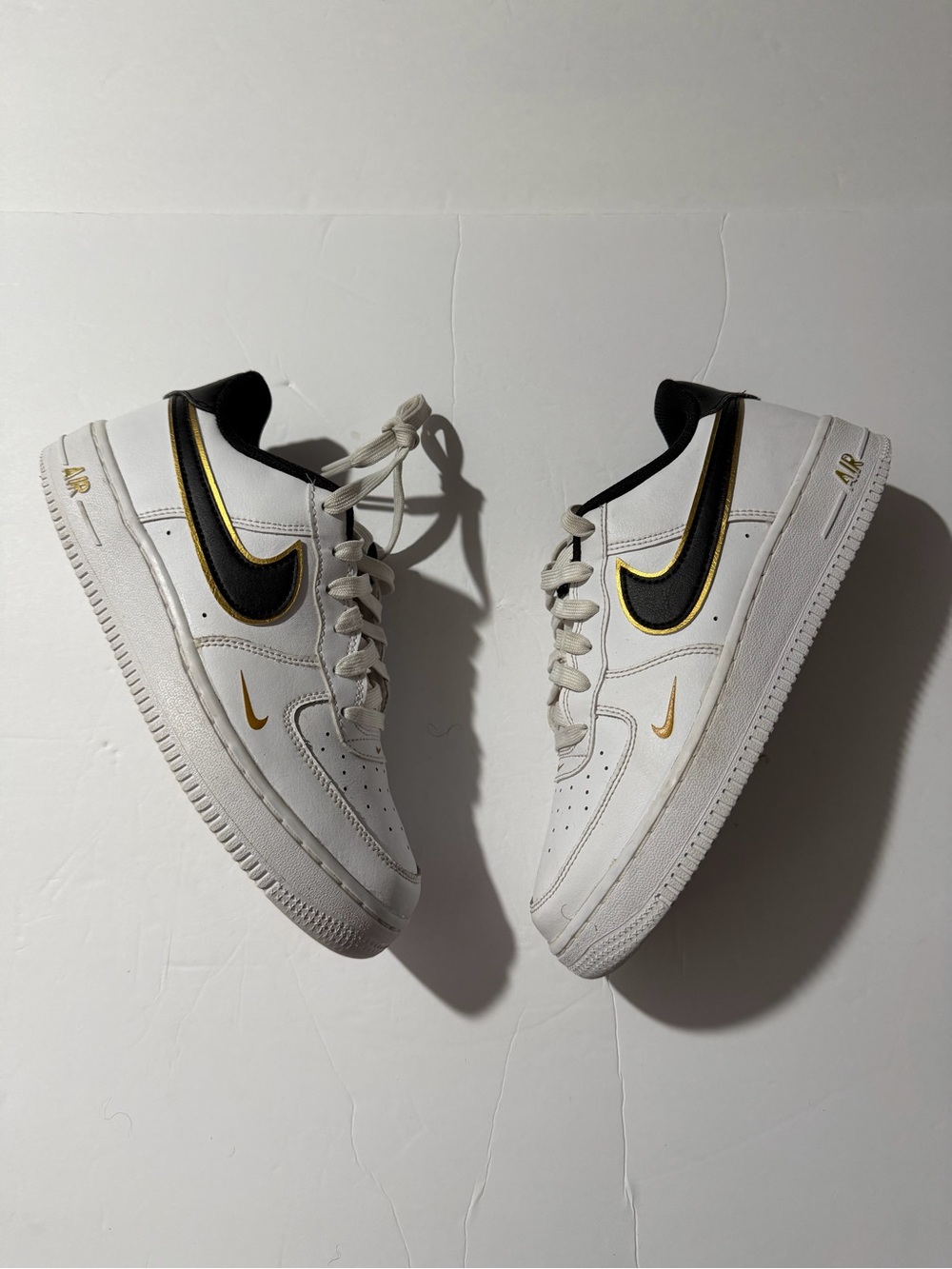 Nike Air Force 1 LV8 GS 'White Metallic Gold' Size 5.5y